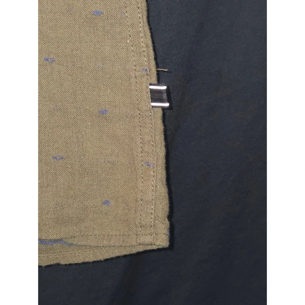 Kuhl Mens XL Olive Green‎ AOP Short Sleeve Button Down Shirt Everyday Casual